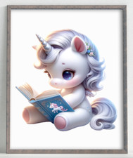 Nursery Wall Art Print, Cute Unicorn Kids Room Print, Baby Wall Decor Art #254 Baby Kamer Muur decoratie price