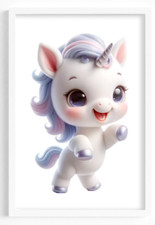 Nursery Wall Art Print, Cute Unicorn Kids Room Print, Baby Wall Decor Art #475 Baby Kamer Muur decoratie price
