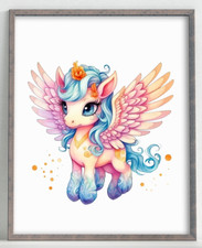 Nursery Wall Art Print, Cute Unicorn Kids Room Print, Baby Wall Decor Art #62 Baby Kamer Muur decoratie price