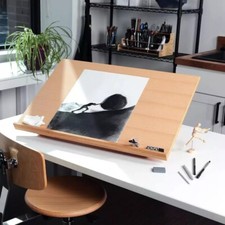 Adjustable Wooden Artist & Craft Workstation Drawing Board Table Easel Desk Teken Tafel price