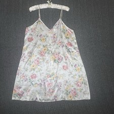 Vintage Nightgown Slip Dress Womens Sz Large Floral Print Coquette Barbizon Slip jurk price