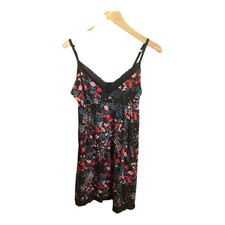 State Of Day Lace Slip Dress Floral Small Tencel Feminine Whimsygoth Festival Slip jurk price