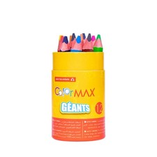 12 ColorVertex Max Jumbo Colored Pencils Colors Triangular Soft Lead SchoolKids Gekleurde Pencils price