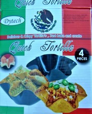 4 Piece Dytech Quick Tortilla Bowl Makers Baking Molds Non-Stick Pan Set ~ NEW! Pizzamakers price