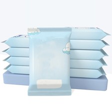 1 Bag 10 Count Baby Wet Wipes Non Woven Fabric Infant Cleansing Wipes Gift New Baby Wet Tas price