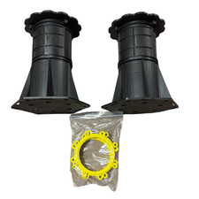 2 Pack Adjustable Plastic Cabinet Furniture Legs Leveling Feet w/ Mount Rings Keuken Kast / meubels price