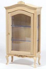 Dolls House Display Cabinet Natural Finish 1:12 Scale Kitchen BEF 115 tumdee Keuken Kast / meubels price