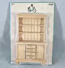 Mayberry Street Dollhouse Furniture Unfinished Cupboard Natural Wood Country Keuken Kast / meubels price