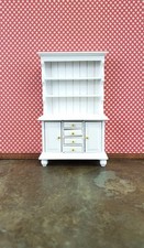 Dollhouse Cupboard Hutch White Kitchen Cabinet 1:12 Scale Miniature Furniture Keuken Kast / meubels price