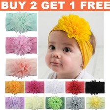 Newborn Baby Girl Floral Headband Headbands Infant Girls Elastic Knot Hair Band Baby haarband price