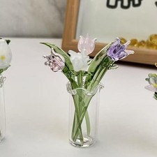 Small Glass Vase Flower Arrangement Container Decorative Bottle Collection Mini Decoratieve fles price