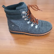 Old Navy Youth Boys Boots – Dark Gray Lace-Up Shoes Size 3 Jongens laarzen price