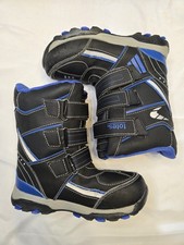 Totes Black/Blue Boys Winter Boots Size 3 Hook Loop Closure Insulated Jongens laarzen price