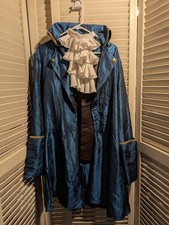 Rubies Buccaneer Pirate Captain Blue Coat Adult Mens Costume One Size Fits All Heren Costume price