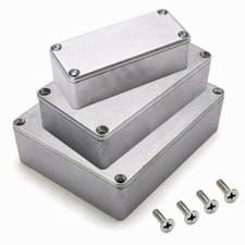 Silver Aluminum Electronics Enclosure Diecast Project Box Case Metal Electrical Project Box price