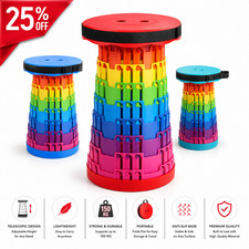 Folding Stool Portable Telescoping Seat Retractable Adjustable Camping Stool Folding Stool price