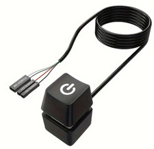 TEUCER 2M External Desktop Computer Power Switch Start Button Extension Key Desktop Computer price
