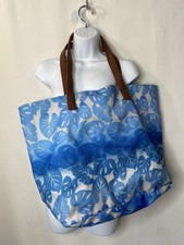 Womens Beach Bag Summer Vacation Blue Tropical Leaves Swim Mermaid Island Travel Dames Beach Tas price