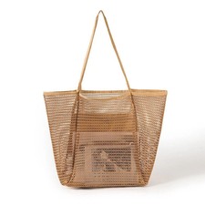UK Womens Summer Beach Bag Large Mesh Tote Bags Travel Holiday Shoulder Pouch Dames Beach Tas price