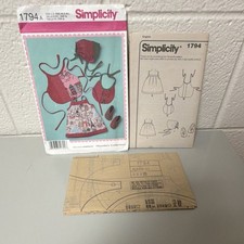 Simplicity Infant Dress Bib Hat Booties Sewing Pattern 1794 Unisex Kids Unisex kinder babyschoentjes price