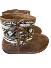 West Loop unisex Toddler  Booties Brown  6/7 M winter rubber soles Unisex kinder babyschoentjes price