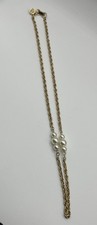Vintage Judy Lee Womens Gold Tone Rope Chain Faux Pearl Clusters Necklace 20” Pearl Ketting price
