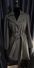 Guess 3/4 Coat Dark Gray - Size Large Meisjes overjas price