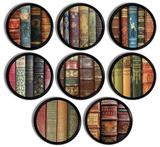 Set of 8 Vintage Book Knobs – Literary Cabinet Pulls for Academic Library Decor Library Kast price