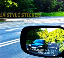 OBJECTS IN THE MIRROR Auto Aufkleber shocker jdm oem style spiegel Sticker 222 Sticker Spiegel price