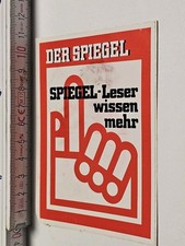 Spiegel Leser wissen mehr   - Aufkleber / Sticker Werbung Sticker Spiegel price