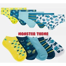 BERRY & WILSON BOYS MONSTERS 5 PACK BRIEFS AND TRAINER SOCK SET Jongenssokken set price