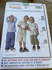 Burda START 2 Pattern 9793 ~ Toddler Boy/Girl Pants~Capri Pants~Shorts Sz 2-6 Jongens capribroek price