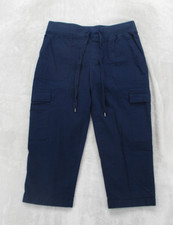 Chaps Cargo Capri Pants Women's Small Dark Navy Blue Elastic Waist Cotton Chino Jongens capribroek price