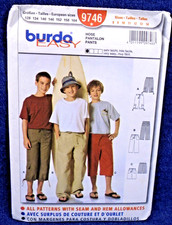 Burda Pattern 9746 Easy Boys Pants Capri Jams Shorts 8-14 Uncut Jongens capribroek price