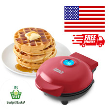Dash Mini Waffle Maker Red Compact Nonstick Electric Waffle Iron 350W Waffle Maker price