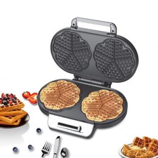 1200W Waffle Maker Machine Double Heart Shaped Non-Stick Plate For Fluffy Waffle Waffle Maker price