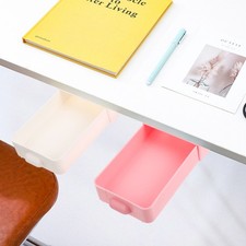 2 Pcs under Desk Storage Unit Drawer Type Box Table Organizer Boxes for Drawers Kantoor Drawer Unit price