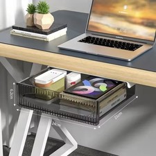 Under Desk Drawer Pull-Out Storage Box | Hidden Shelf Organiser Large Capacity Kantoor Drawer Unit price