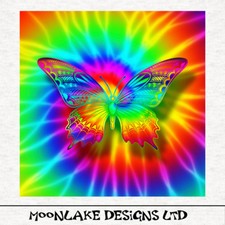 Tie Dye Effect Butterfly Fabric | Upholstery | Sewing | Craft | Printed Fabric Fabric Dye price