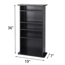 DVD Book Shelf Storage Cabinet CD Media Adjustable Customized Display 5 Layers CD - DVD Plank / Unit / Kast price
