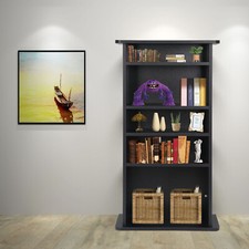 5 Tier DVD Shelf Media Storage Cabinet Adjustable Bookshelf Bookcase for CD,Book CD - DVD Plank / Unit / Kast price