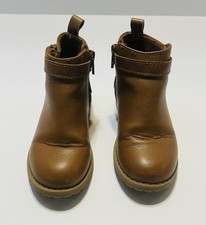 Old Navy Girls Booties Toddler Shoes Size 8 Zip Brown Boots Faux Leather Meisjes babyschoentjes price