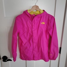 The North Face HyVent Jacket Girls Large 14/16 Pink Hooded Windbreaker RainCoat Meisjes regenjas price
