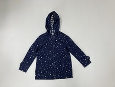 JOULES Girls Raincoat Jacket Hooded Age 6 Years Navy Blue Polkadot Showerproof Meisjes regenjas price
