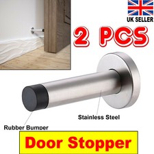 Door Stopper Rubber Bumper 2Pcs Polished Stainless Steel Wall Mount Door Stopper Door Stopper price