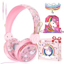 JYPS-Kopfhörer „Pink Unicorn“ für Kinder mit Mikrofon, 3–10 Jahre Kinder koptelefoons price