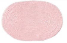 Dolls House Miniature 1:12 Scale Accessory Plain Baby Pink Large Oval Rug Baby Kamer Rug price