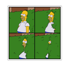 7x7cm 3pcs Homer Simpson Vinyl Stickers Laptop Mobile Phone Books Waterproof Laptop Accessoires price