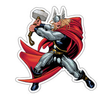 7x7cm 6pcs Thor Vinyl Stickers Laptop Mobile Phone Books Waterproof Laptop Accessoires price