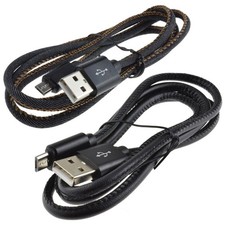 Denim/Leather 22AWG USB To MICRO B Mobile Phone FAST CHARGE Charging Cable 1m 2m Mobiele telefoonkabel price